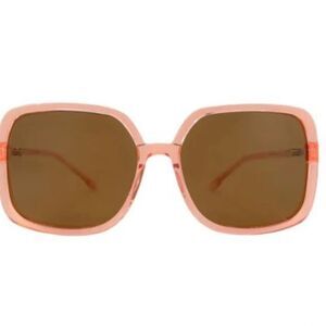 TRANSPARENT SUNGLASSES JANIS SUNGLASSES-TRANSLUCENT PINK NWT